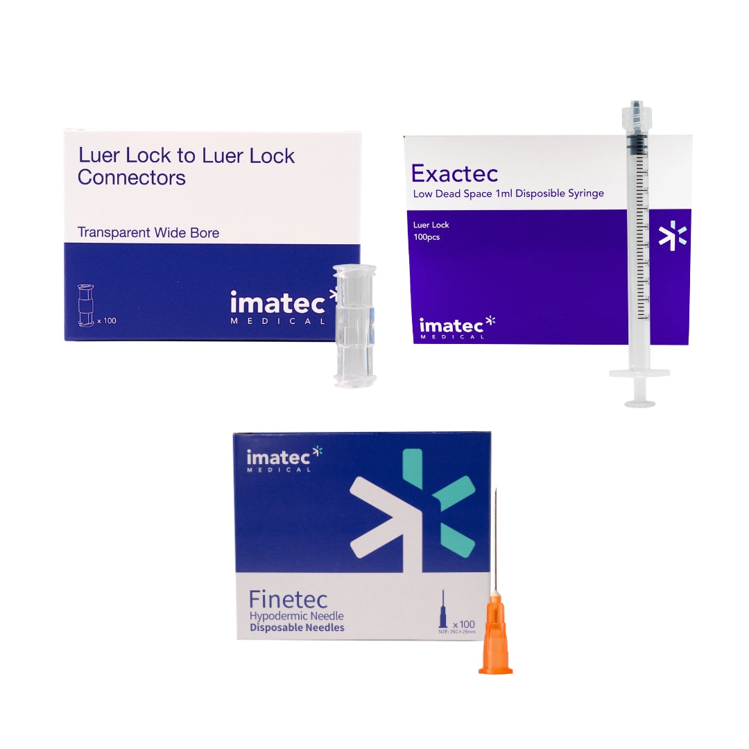 TRT Syringe, Connectors & Needle Bundles by Imatec Medical – Precise ...